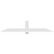 Ekena Millwork Eugene Architectural Grade PVC Gable Bracket, 96"W x 20"H x 2"D x 6"F, 5/12 Pitch GBP096X20X0206EUG00 - alternate 2